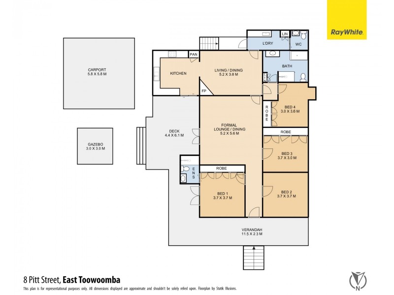 8 Pitt Street, East Toowoomba QLD 4350 Floorplan