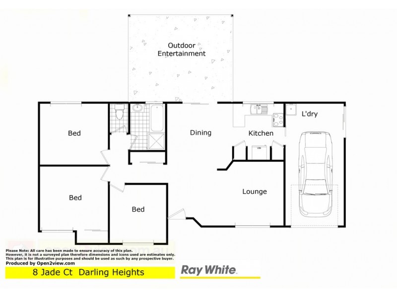 8 Jade Close, Darling Heights QLD 4350 Floorplan