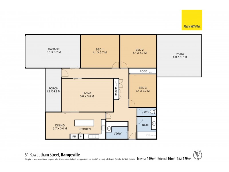 51 Rowbotham Street, Rangeville QLD 4350 Floorplan