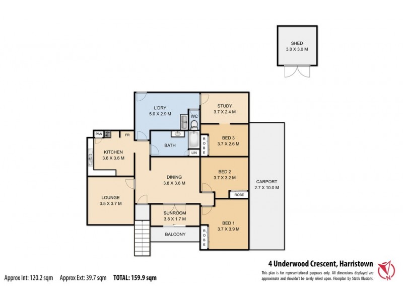 4 Underwood Crescent, Harristown QLD 4350 Floorplan