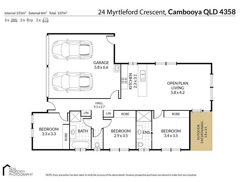 24 Myrtleford Crescent, Cambooya QLD 4358 Floorplan