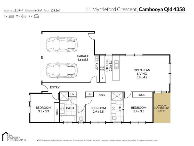 11 Myrtleford Crescent, Cambooya QLD 4358 Floorplan