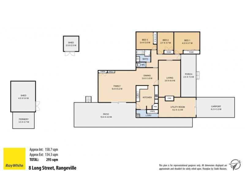 8 Long Street, Rangeville QLD 4350 Floorplan