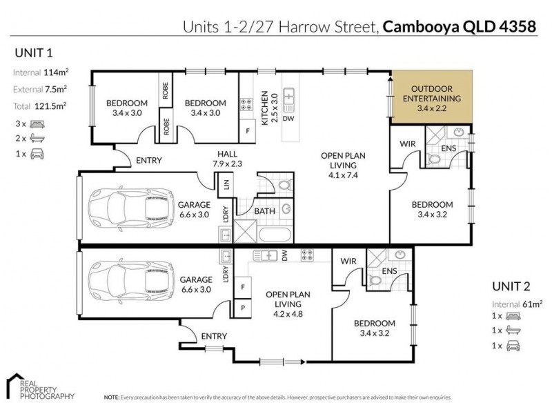 1/27 Harrow Street, Cambooya QLD 4358 Floorplan
