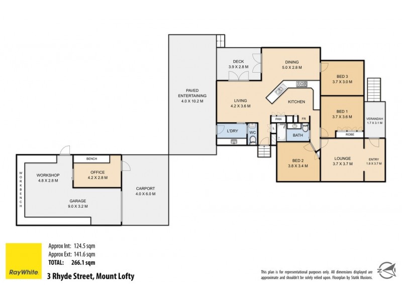 3 Rhyde Street, Mount Lofty QLD 4350 Floorplan