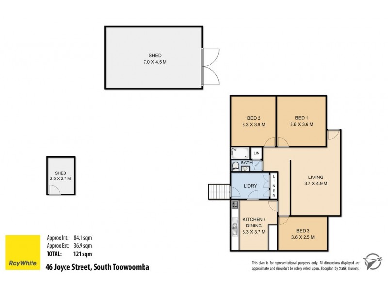 46 Joyce Street, South Toowoomba QLD 4350 Floorplan