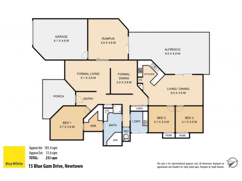 15 Blue Gum Drive, Newtown QLD 4350 Floorplan