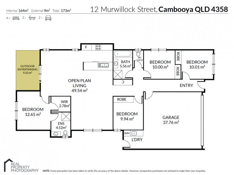 12 Murwillock Street, Cambooya QLD 4358 Floorplan