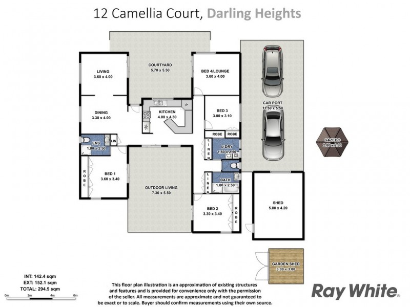 12 Camellia Court, Darling Heights QLD 4350 Floorplan