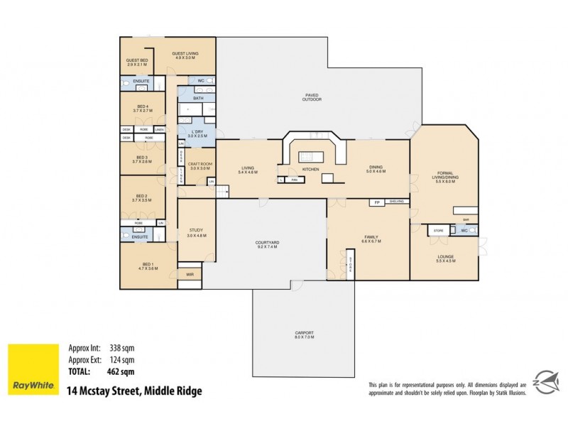 14 McStay Street, Middle Ridge QLD 4350 Floorplan