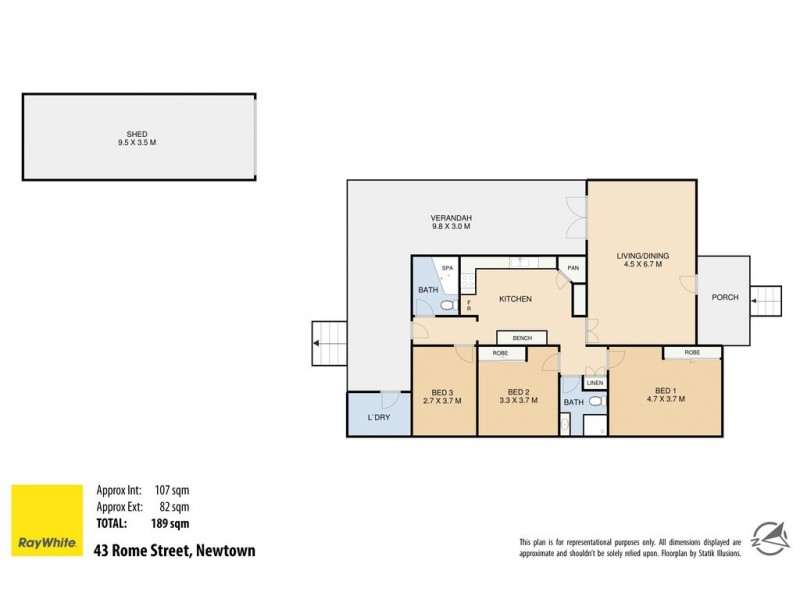 43 Rome Street, Newtown QLD 4350 Floorplan