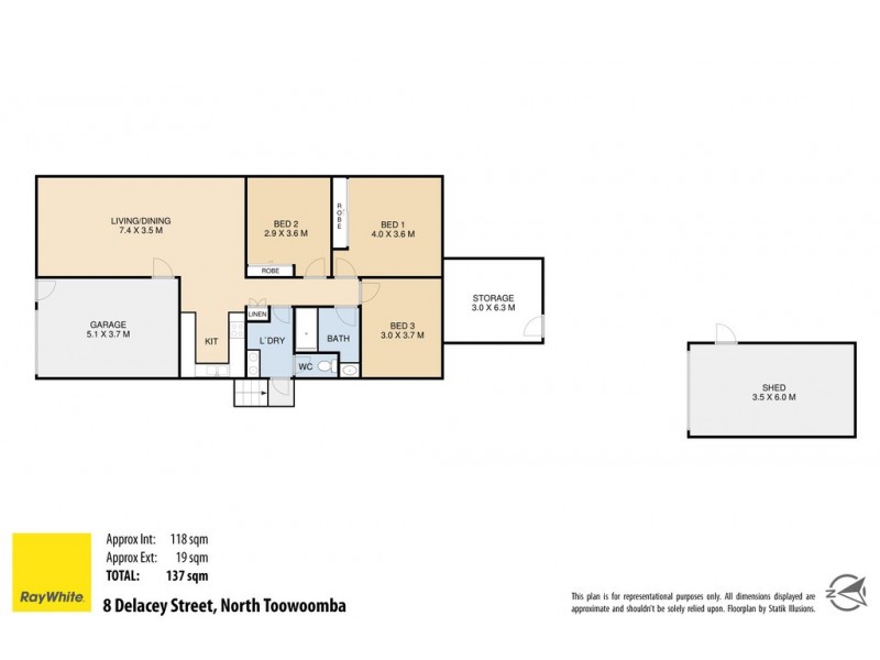 8 Delacey Street, North Toowoomba QLD 4350 Floorplan