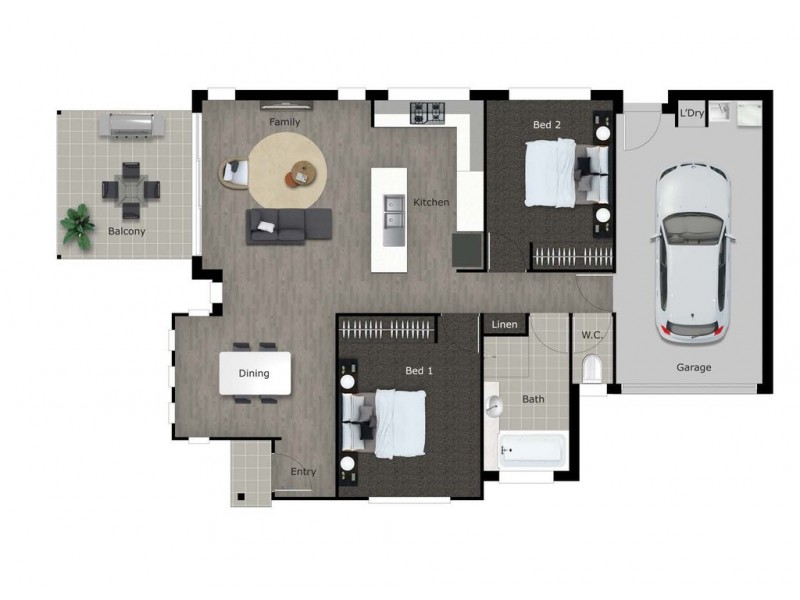1/28 Ellis Street, Wilsonton QLD 4350 Floorplan