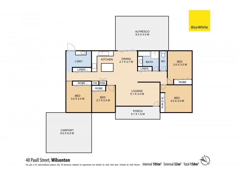 40 Paull Street, Wilsonton QLD 4350 Floorplan
