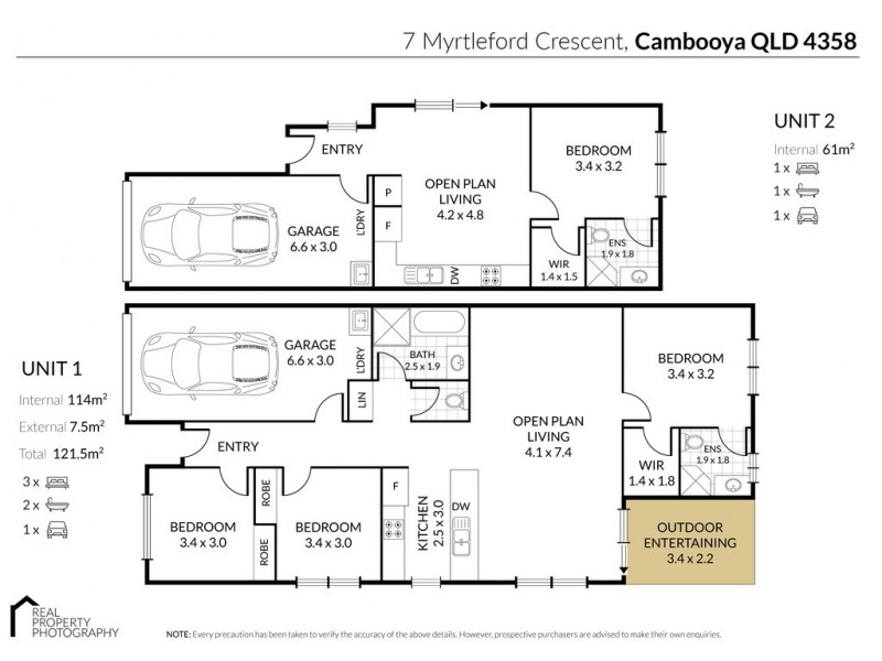 2/7 Myrtleford Crescent, Cambooya QLD 4358 Floorplan