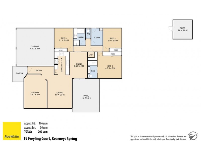 19 Freyling Court, Kearneys Spring QLD 4350 Floorplan