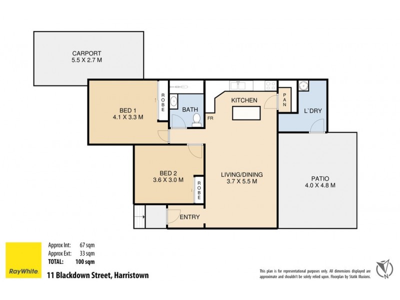 11 Blackdown Street, Harristown QLD 4350 Floorplan