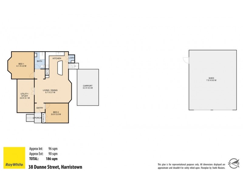 38 Dunne Street, Harristown QLD 4350 Floorplan
