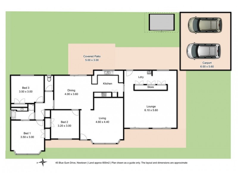 45 Blue Gum Drive, Newtown QLD 4350 Floorplan