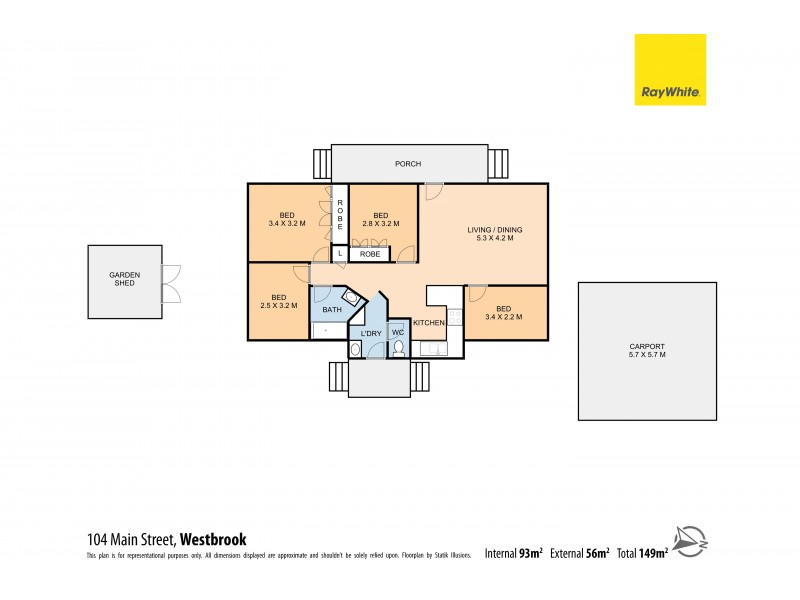 104 Main Street, Westbrook QLD 4350 Floorplan