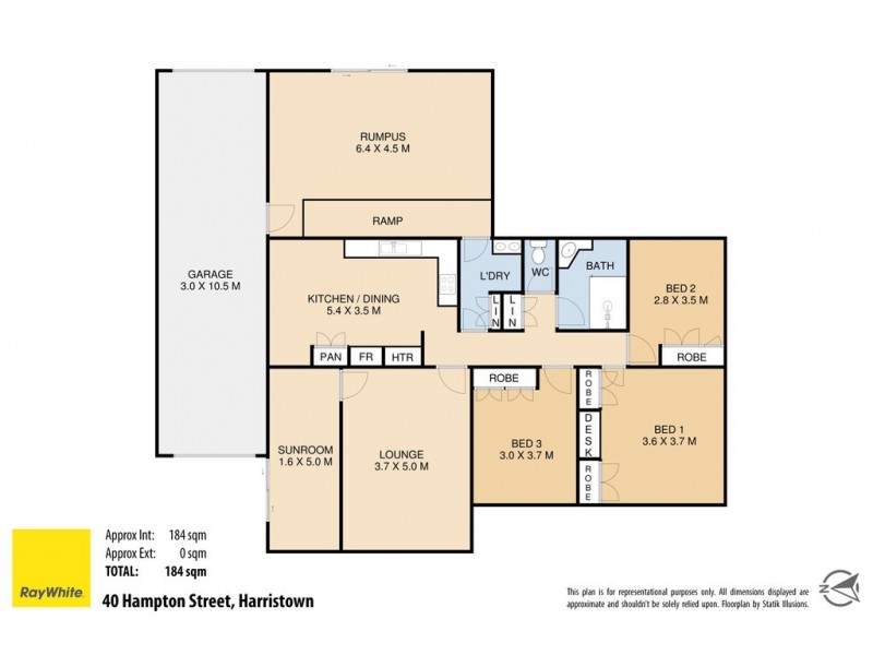 40 Hampton Street, Harristown QLD 4350 Floorplan