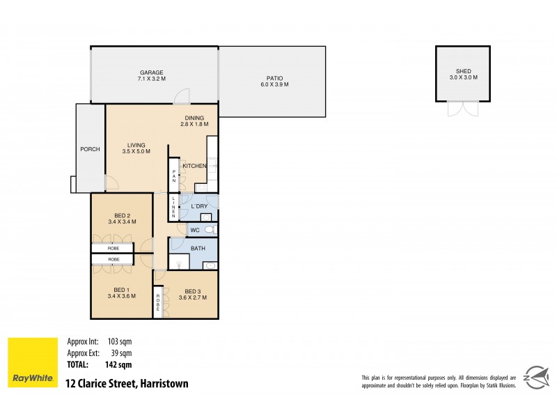12 Clarice Street, Harristown QLD 4350 Floorplan