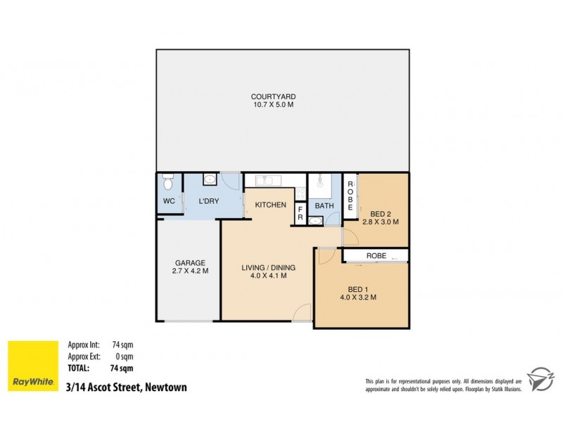 Unit 3/14 Ascot Street, Newtown QLD 4350 Floorplan