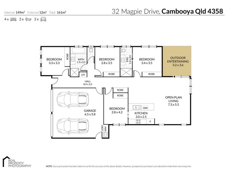 32 Magpie Drive, Cambooya QLD 4358
