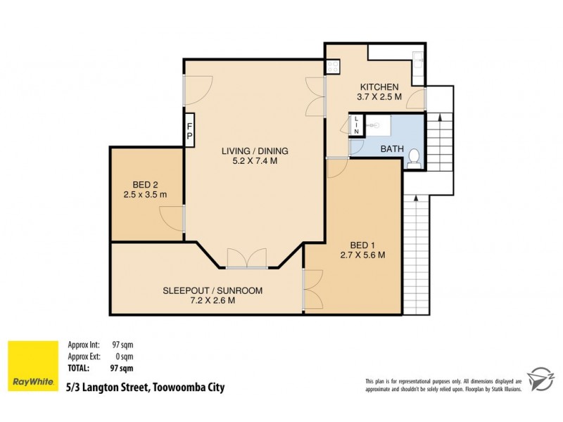 Unit 5/3 Langton Street, Toowoomba City QLD 4350 Floorplan
