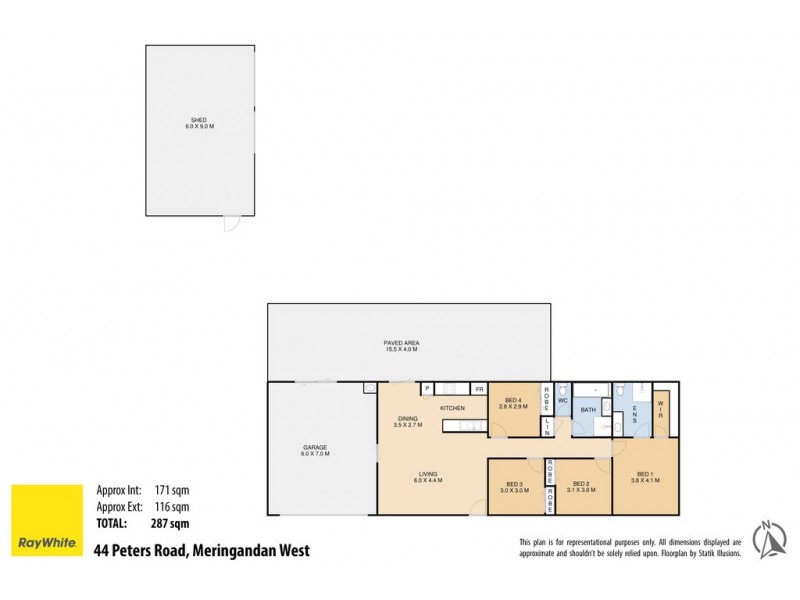 44 Peters Road, Meringandan West QLD 4352 Floorplan