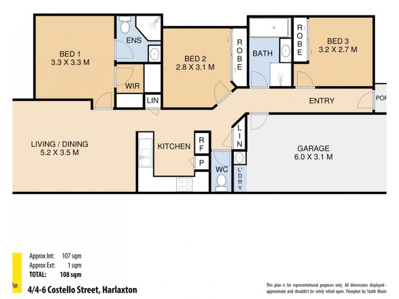 Unit 4/4-6 Costello Street, Harlaxton QLD 4350 Floorplan