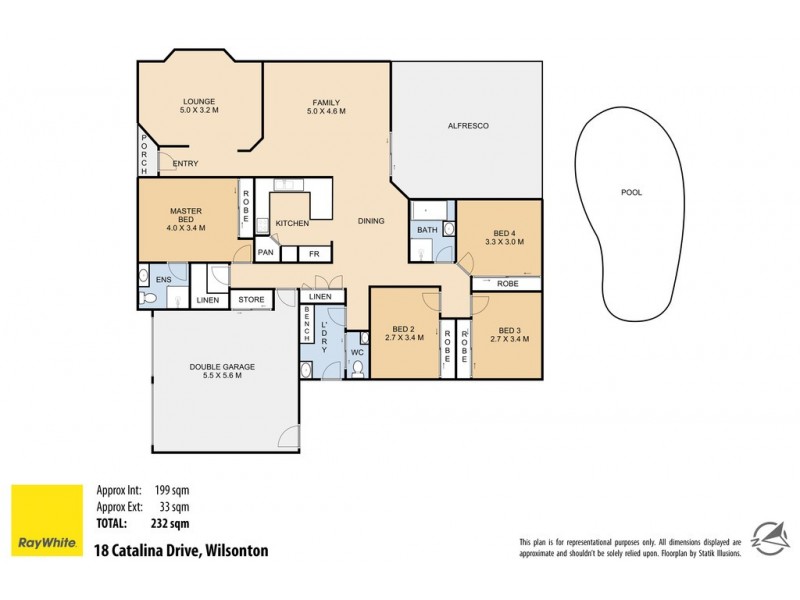 18 Catalina Drive, Wilsonton QLD 4350 Floorplan