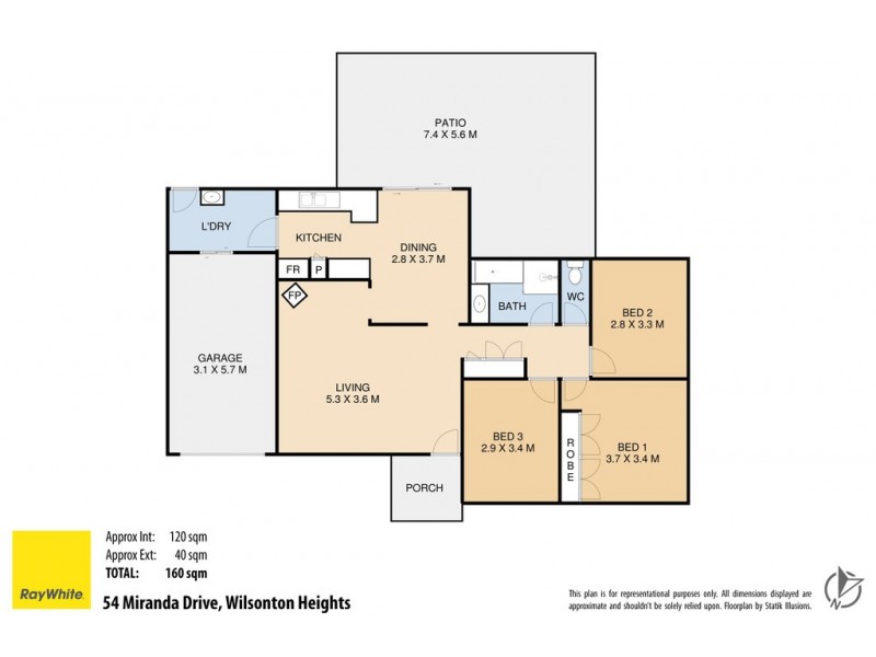 54 Miranda Drive, Wilsonton Heights QLD 4350 Floorplan