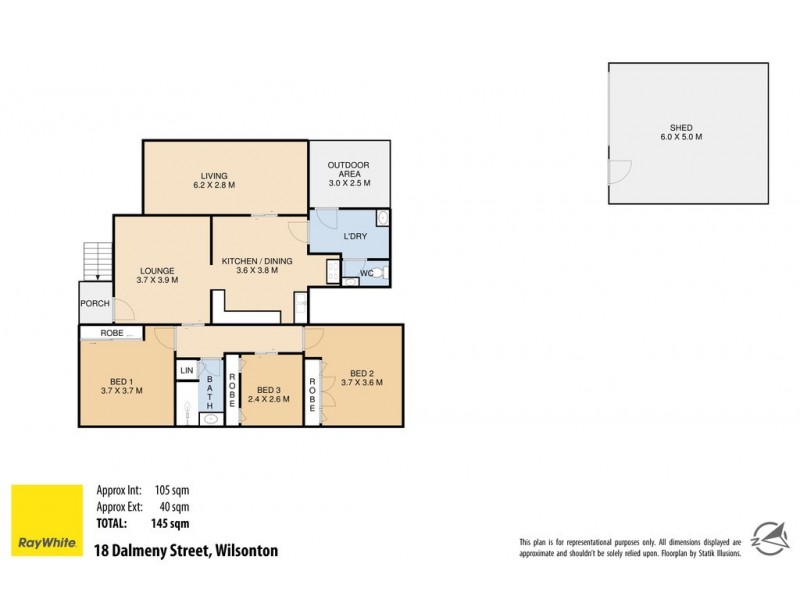 18 Dalmeny Street, Wilsonton QLD 4350 Floorplan