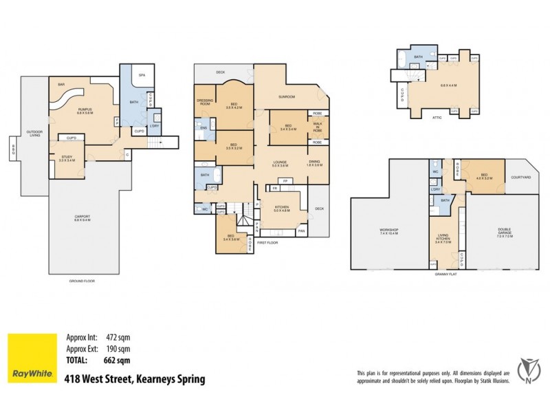 418 West Street, Kearneys Spring QLD 4350 Floorplan