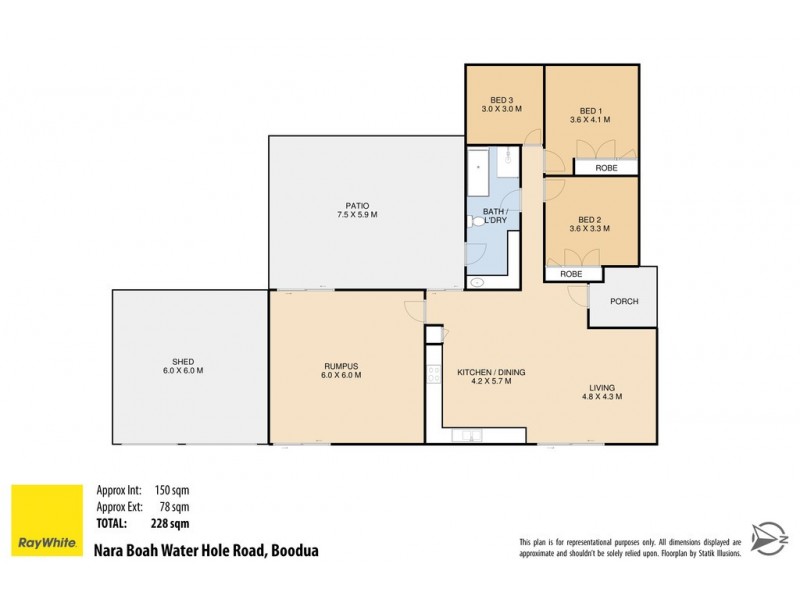 227 Nara Boah Water Hole Road, Boodua QLD 4401 Floorplan
