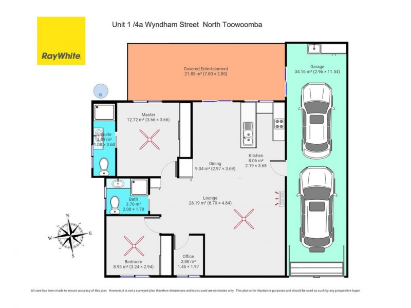 Unit 1/4A Wyndham Street, North Toowoomba QLD 4350 Floorplan