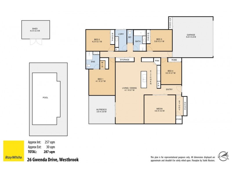 26 Gwenda Drive, Westbrook QLD 4350 Floorplan