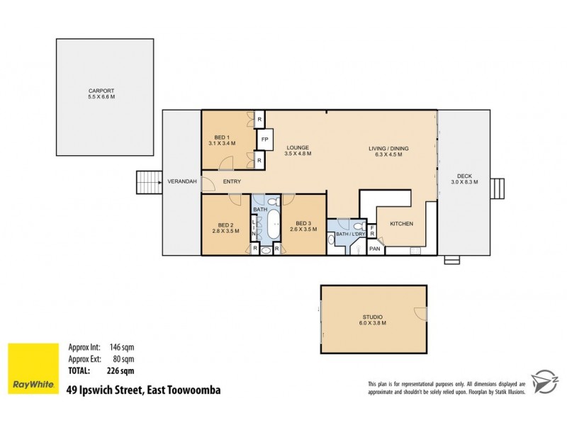 49 Ipswich Street, East Toowoomba QLD 4350 Floorplan
