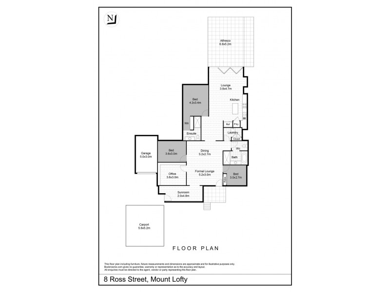 8 Ross Street, Mount Lofty QLD 4350 Floorplan