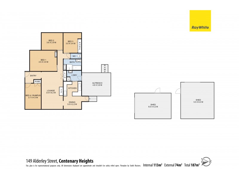 149 Alderley Street, Centenary Heights QLD 4350 Floorplan