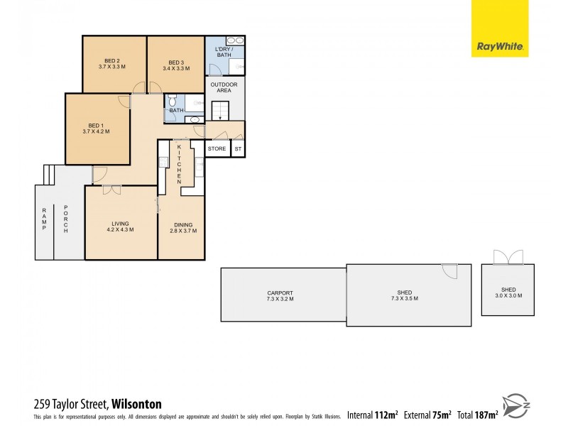 259 Taylor Street, Wilsonton QLD 4350 Floorplan