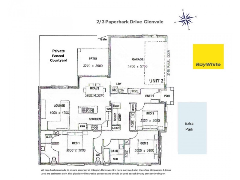 Unit 2/3 Paperbark Drive, Glenvale QLD 4350 Floorplan