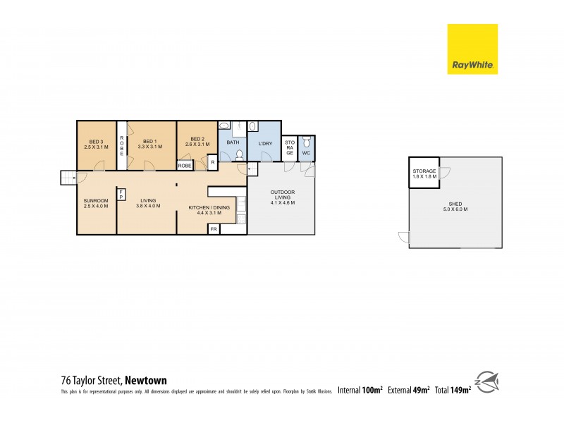 76 Taylor Street, Newtown QLD 4350 Floorplan