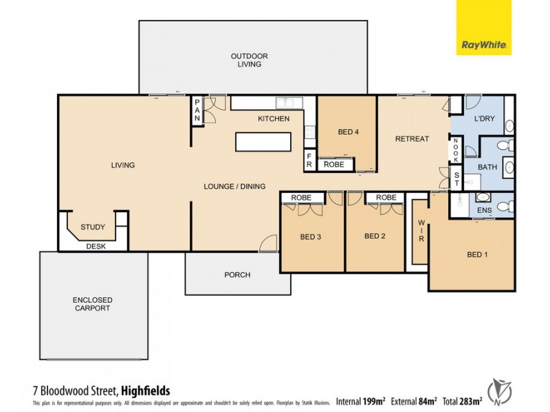 7 Bloodwood Street, Highfields QLD 4352 Floorplan