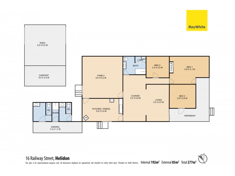 16 Railway Street, Helidon QLD 4344 Floorplan