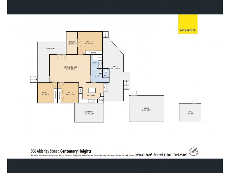 306 Alderley Street, Centenary Heights QLD 4350 Floorplan