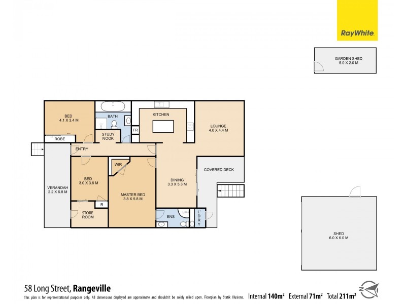 58 Long Street, Rangeville QLD 4350 Floorplan