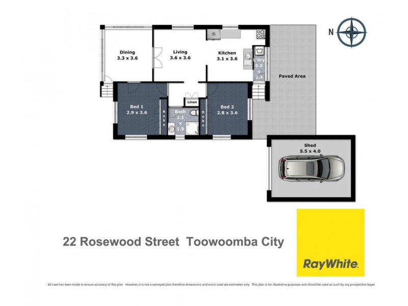 22 Rosewood Street, Toowoomba City QLD 4350 Floorplan
