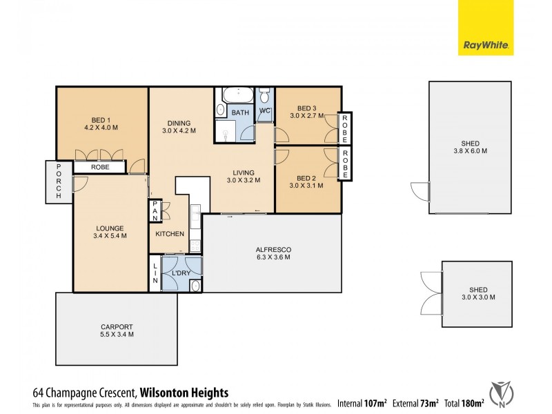 64 Champagne Crescent, Wilsonton Heights QLD 4350 Floorplan